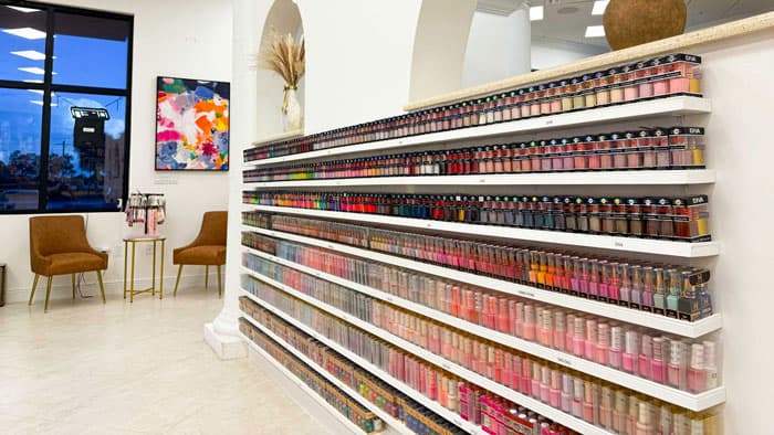 Relaxing pedicure lounge